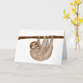 母とベビーナマザデイカード カード (黄色い花)