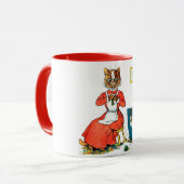 母とベビーネコLouis Wain マグカップ (正面左)