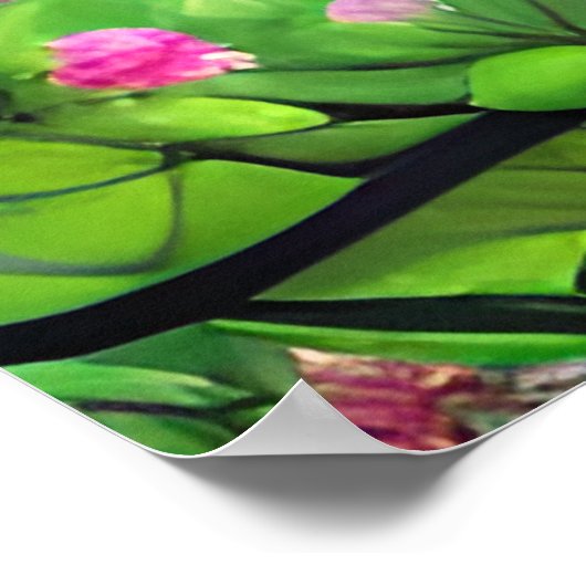 母とベビーフクロウ ポスター (角)