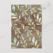 母とベビームースベビーシャワーベビーカード エンクロージャーカード (裏面)