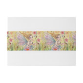 母とベビー妖精イラストレーションベビーシャワー 招待状ベリーバンド (裏面例)