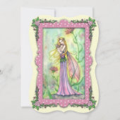 母とベビー妖精ベビーシャワー招待状 招待状 (正面)