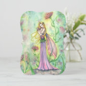 母とベビー妖精ベビーシャワー招待状 招待状 (スタンド正面)