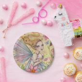 母とベビー妖精ベビーシャワー ペーパープレート (パーティー)