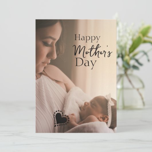 母とベビー母の日の写真カード シーズンカード (スタンド正面)