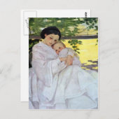 母とベビー母の日カード ポストカード (正面/裏面)