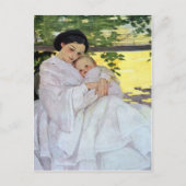 母とベビー母の日カード ポストカード (正面)