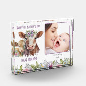 母とベビー牛モーと母の日 フォトブロック (左)