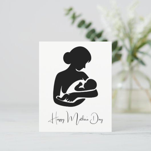 母とベビー生まれたばかりのマザーズのデイカード (スタンド正面)