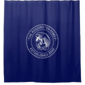 母とベビー管理ファミリー名日付Estd N Bl シャワーカーテン (正面)