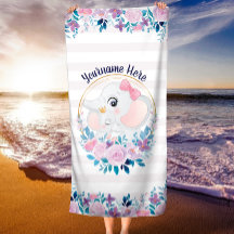 母とベビー象ピンク赤面花リース