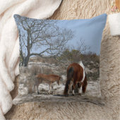 母とベビー馬アットアサーテアグ クッション (ブランケット)