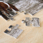 母とベビー馬アットアサーテアグ ジグソーパズル (側面)