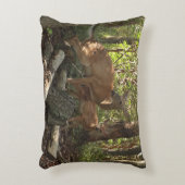 母とベビー鹿アットシェナンドア国立公園 アクセントクッション (正面(垂直))