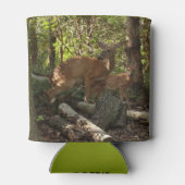 母とベビー鹿アットシェナンドア国立公園 缶クーラー (裏面)