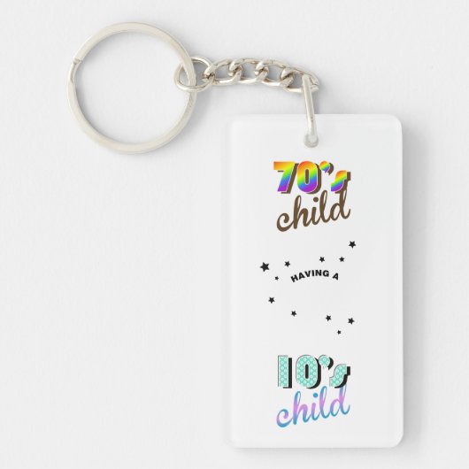 母とベビー1970年代/2010年代 キーホルダー (正面)