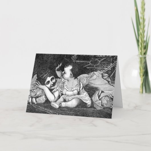 母とベビー-カード カード (正面)