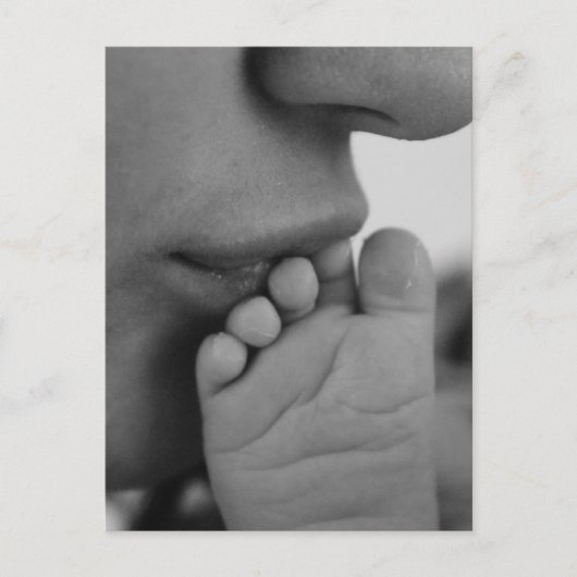 母とベビー ポストカード (正面)