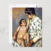 母とベビー ポストカード (正面/裏面)