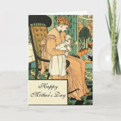 母とベビー、ヴィンテージ カード (正面)