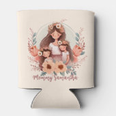 母と二人の娘がフローラフレームに 缶クーラー (裏面)