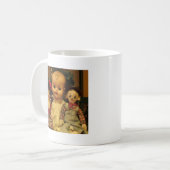 母と双子 コーヒーマグカップ (正面左)