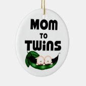 母と双子(ピーポッド) セラミックオーナメント (右)