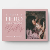 「母と呼ぶヒーローがいる」写真の記念品 フォトプラーク (正面)
