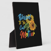 母と呼賛美べる母の芸術 フォトプラーク (側面)