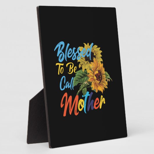 母と呼賛美べる母の芸術 フォトプラーク (側面)