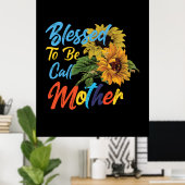 母と呼賛美べる母の芸術 ポスター (ホームオフィス)