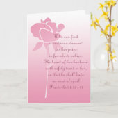 母と妻のキリスト教の挨拶状 カード (黄色い花)