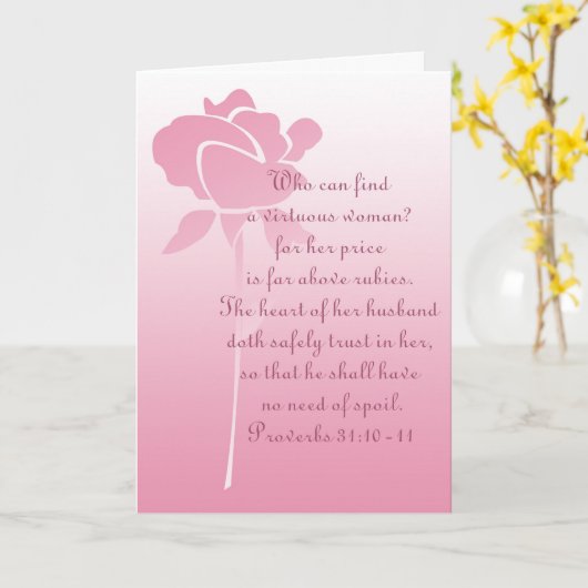 母と妻のキリスト教の挨拶状 カード (黄色い花)