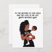 母と妻の母の日のカード シーズンカード (正面/裏面)