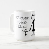 母と娘と最高ののマグ/ワールド コーヒーマグカップ (正面左)