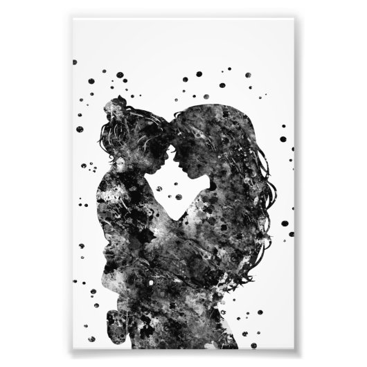 母と娘のギフトアイディア、家族の誕生日ギフト フォトプリント            (正面)