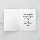 母と娘のグリーティングカード カード (内部)