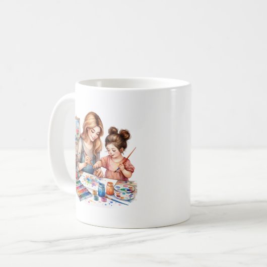 母と娘のコーヒーマグギフトアイディア コーヒーマグカップ (正面左)
