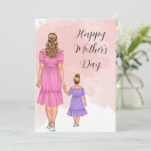 母と娘のデイカード カード (スタンド正面)