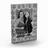 母と娘のデイジー枠写真立て フォトブロック (左)