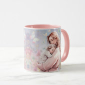母と娘のピンクマグ マグカップ (正面右)