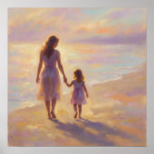 母と娘の壁画 ポスター (正面)