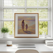 母と娘の壁画 ポスター