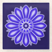 母と娘の姉妹の友人のための花の贈り物先生 ガラスコースター (正面)