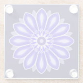 母と娘の姉妹の友人のための花の贈り物先生 ガラスコースター (裏面)