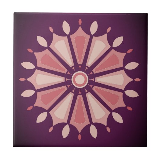 母と娘の姉妹の友人のための花の贈り物先生 タイル (正面)