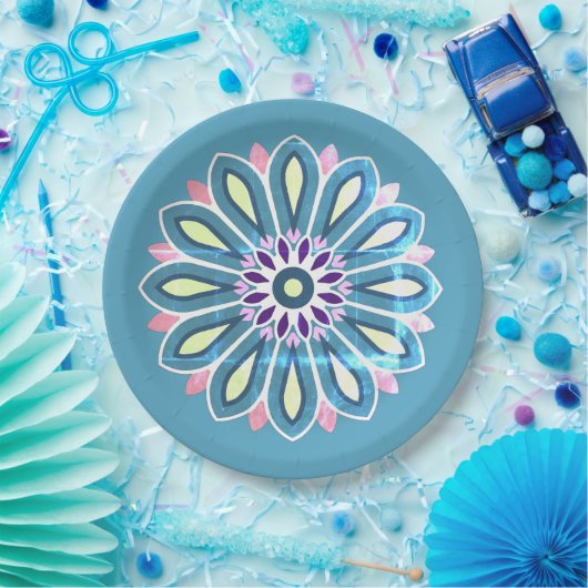 母と娘の姉妹の友人のための花の贈り物先生 ペーパープレート (パーティー)