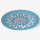 母と娘の姉妹の友人のための花の贈り物先生 ペーパープレート (アングル)