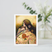 母と娘の幸せな母絵画の日 ポストカード (スタンド正面)