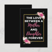 母と娘の愛は永遠 サンキューカード (正面/裏面)